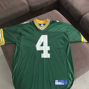 Brett Farve Reebok Green and Yellow Packer’s Men's Jersey